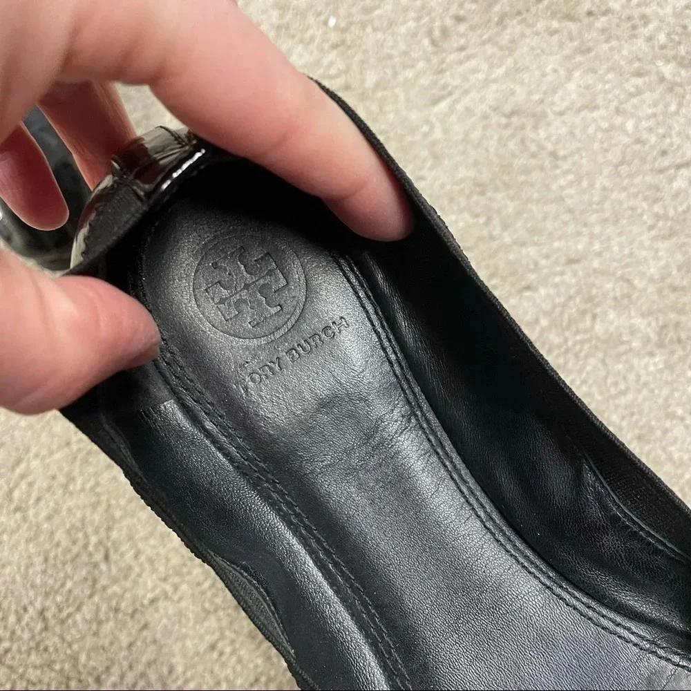 TORY BURCH Jolie Ballet Flat in Black size 8 M